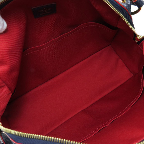 Louis Vuitton Ponthieu PM Marine Rouge Tote Bag Empreinte - Picture 4 of 7